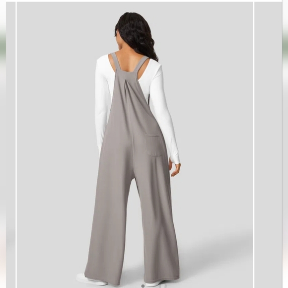 NWT || HALARA || size XL jumpsuit, pantsuit, wide legged, gray, one piece, baggy - Picture 3 of 11